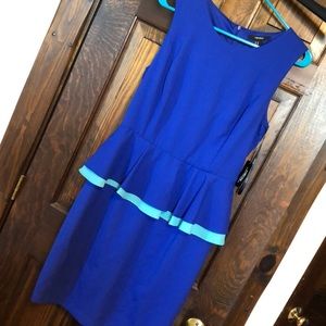 Blue Peplum Dress